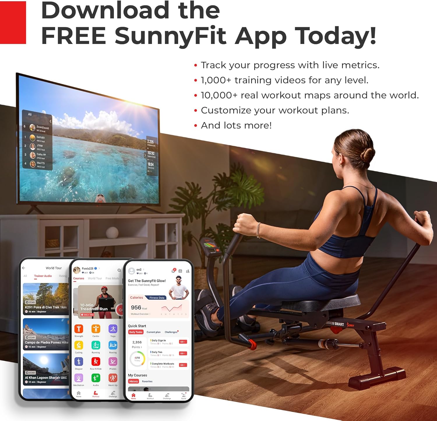 Thumbnail 6 de Sunny Health & Fitness Smart Under-Desk Bike ⚙