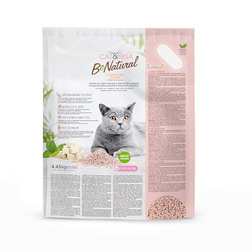 Detalle de Cat&Rina BeNatural: lettiera per gatti al tofu da 10 L, agglomerante e vegetale