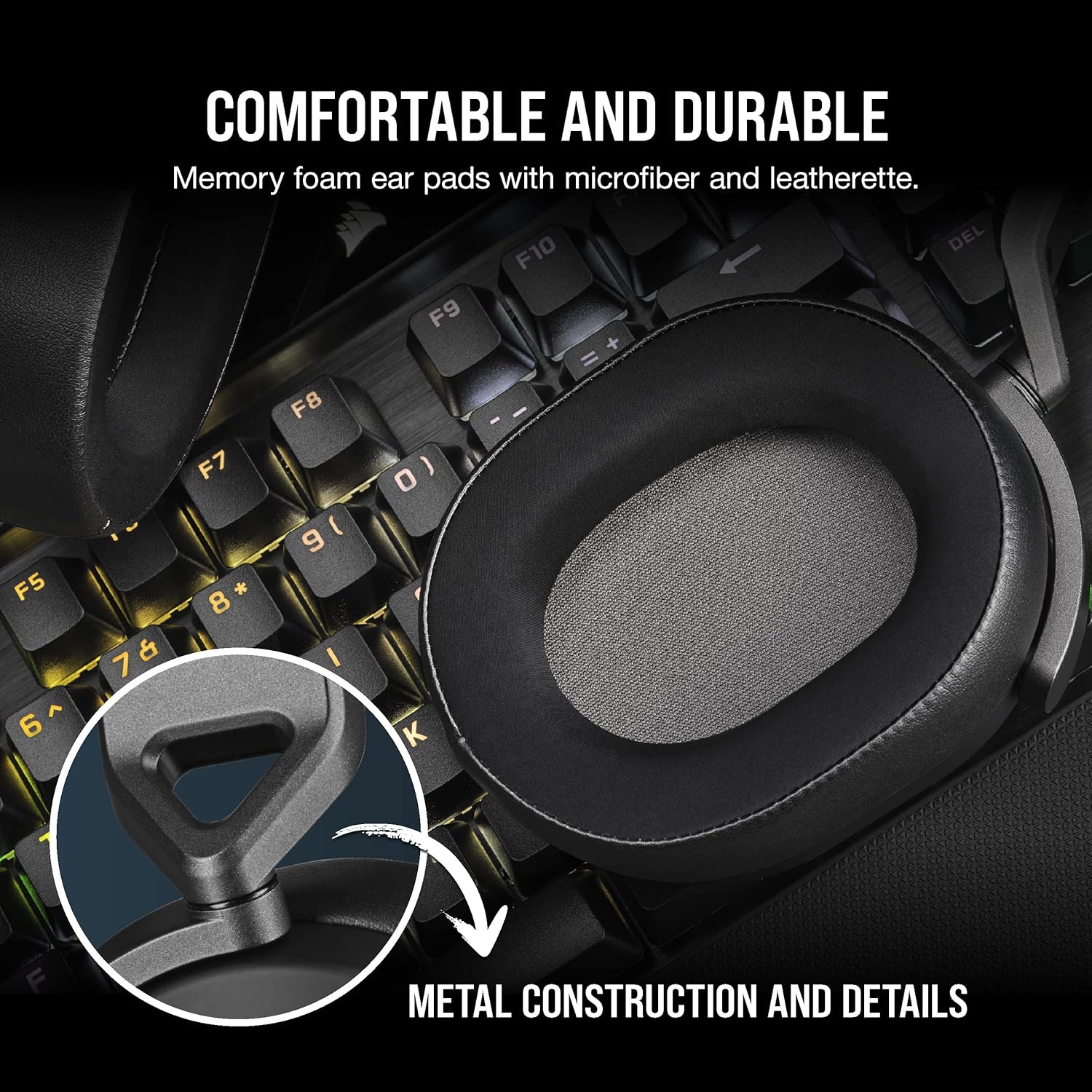Thumbnail 4 de Corsair HS65 Surround Multiplatform Wired Gaming Headset (Dolby Atmos, SonarWorks SoundID, iCUE Compatible) – Carbon