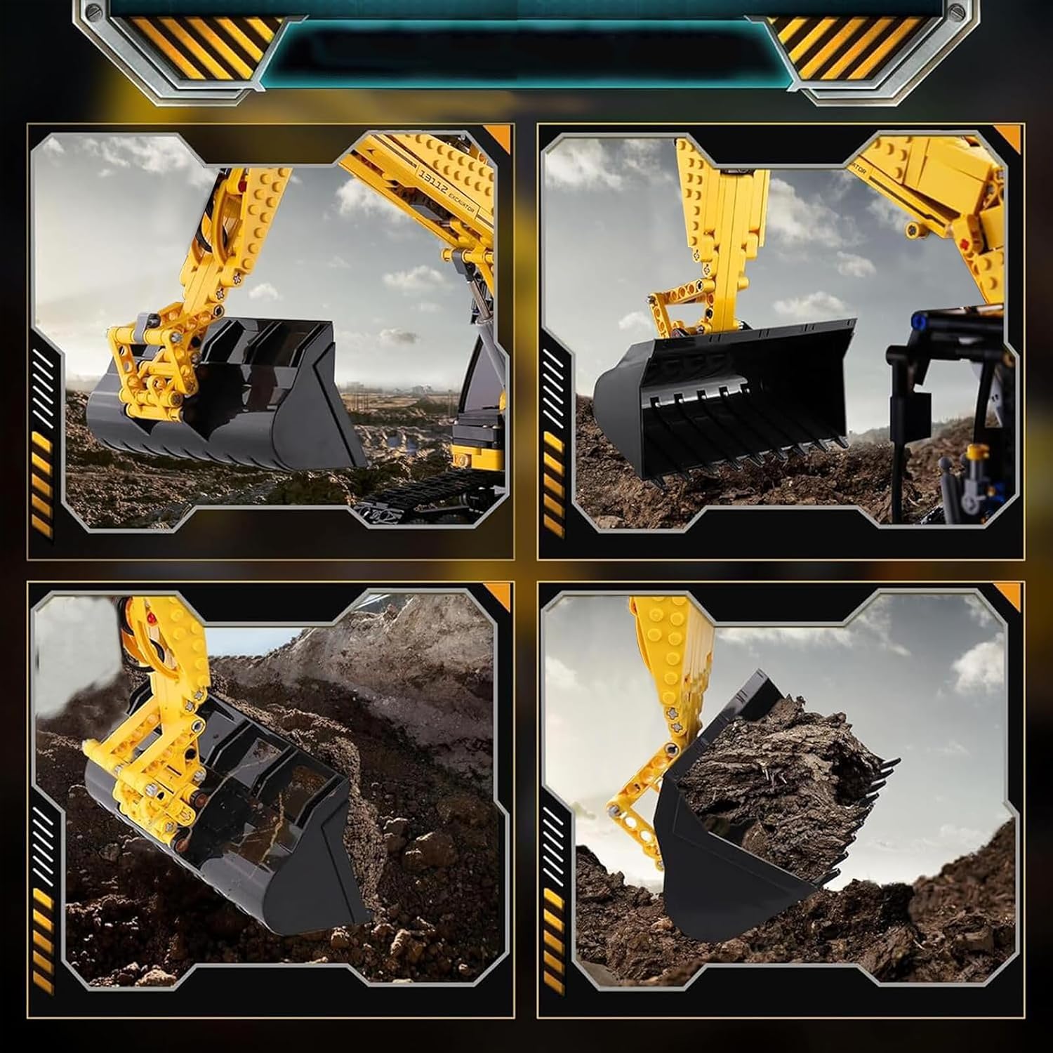Thumbnail 6 de Mould King 13112 Ferngesteuerter Raupenbagger 1:8