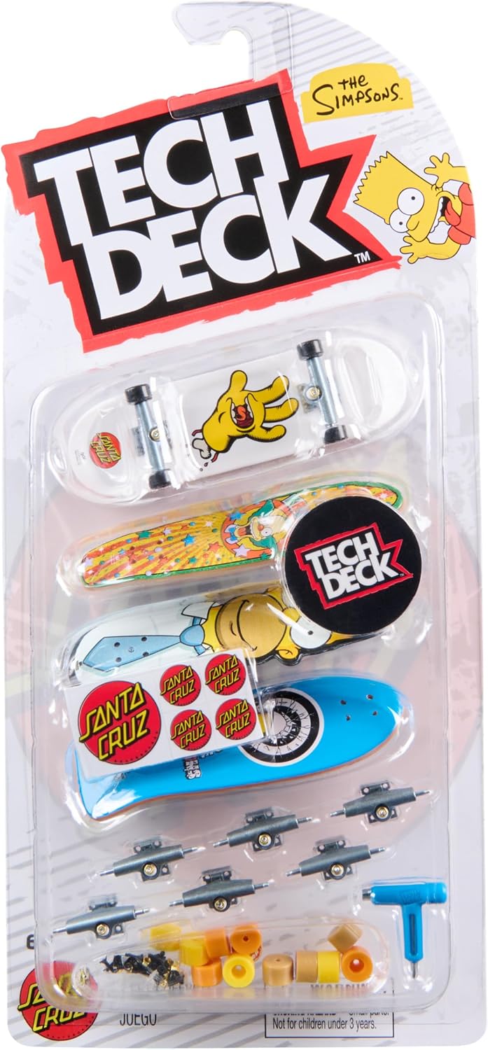 Thumbnail 6 de TED Tech Deck 4 Pack - The Simpsons mini skateboard 4 pezzi