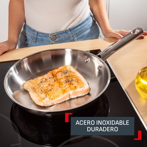 Detalle 2 de Tefal Duetto On: Juego de Sartenes Dueto 20/24/28 cm para Cocción Rápida y Crujiente