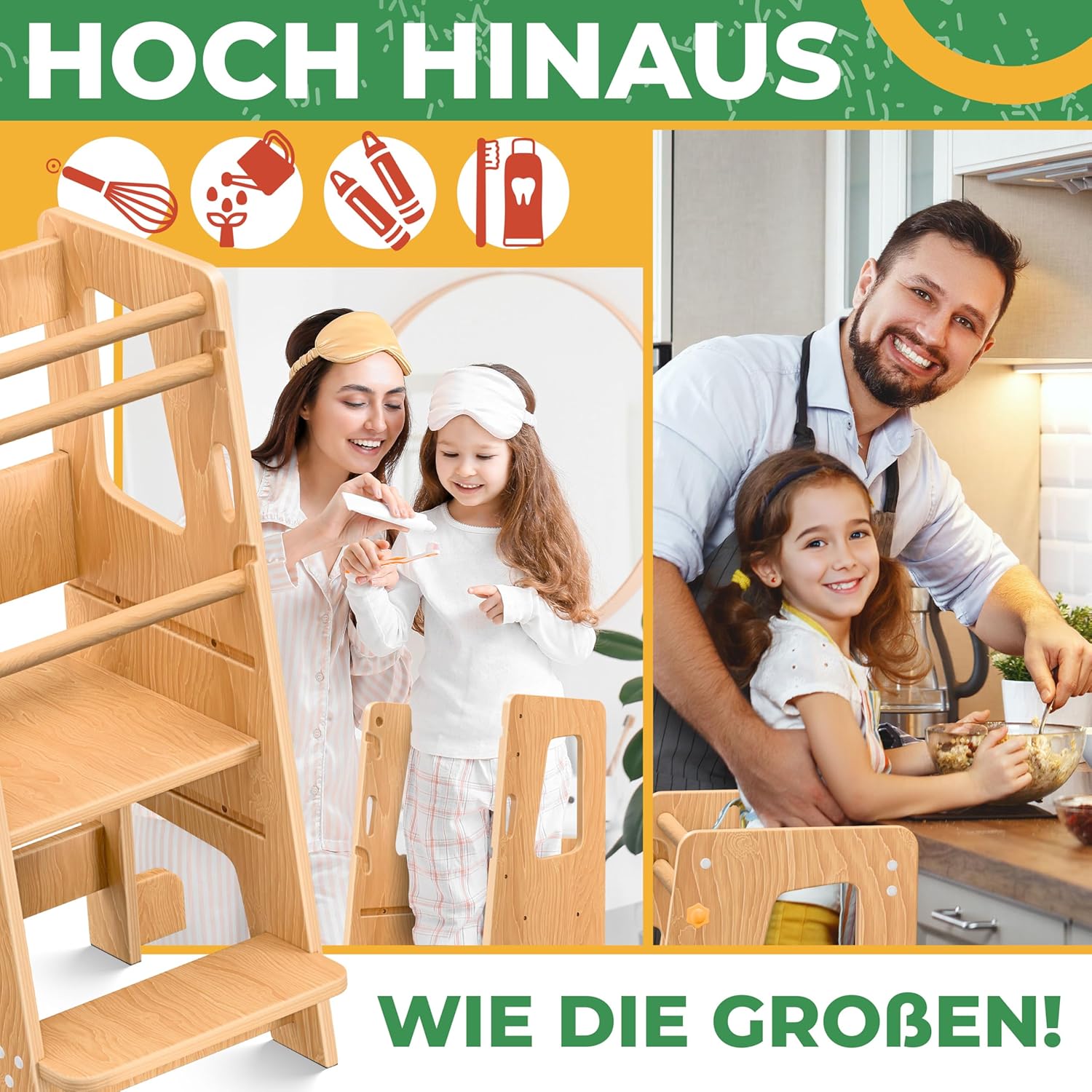 Detalle 2 de KIDIZ® Lernturm 50 kg höhenverstellbar