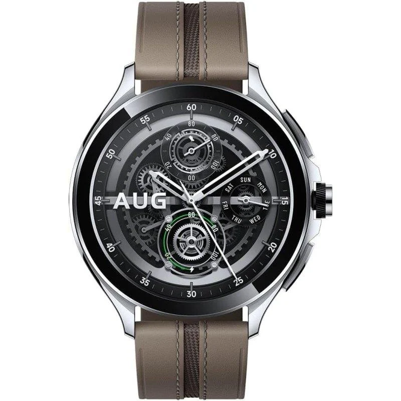 Thumbnail 1 de Xiaomi Watch 2 Pro reloj smartwatch caja plateada, correa cuero
