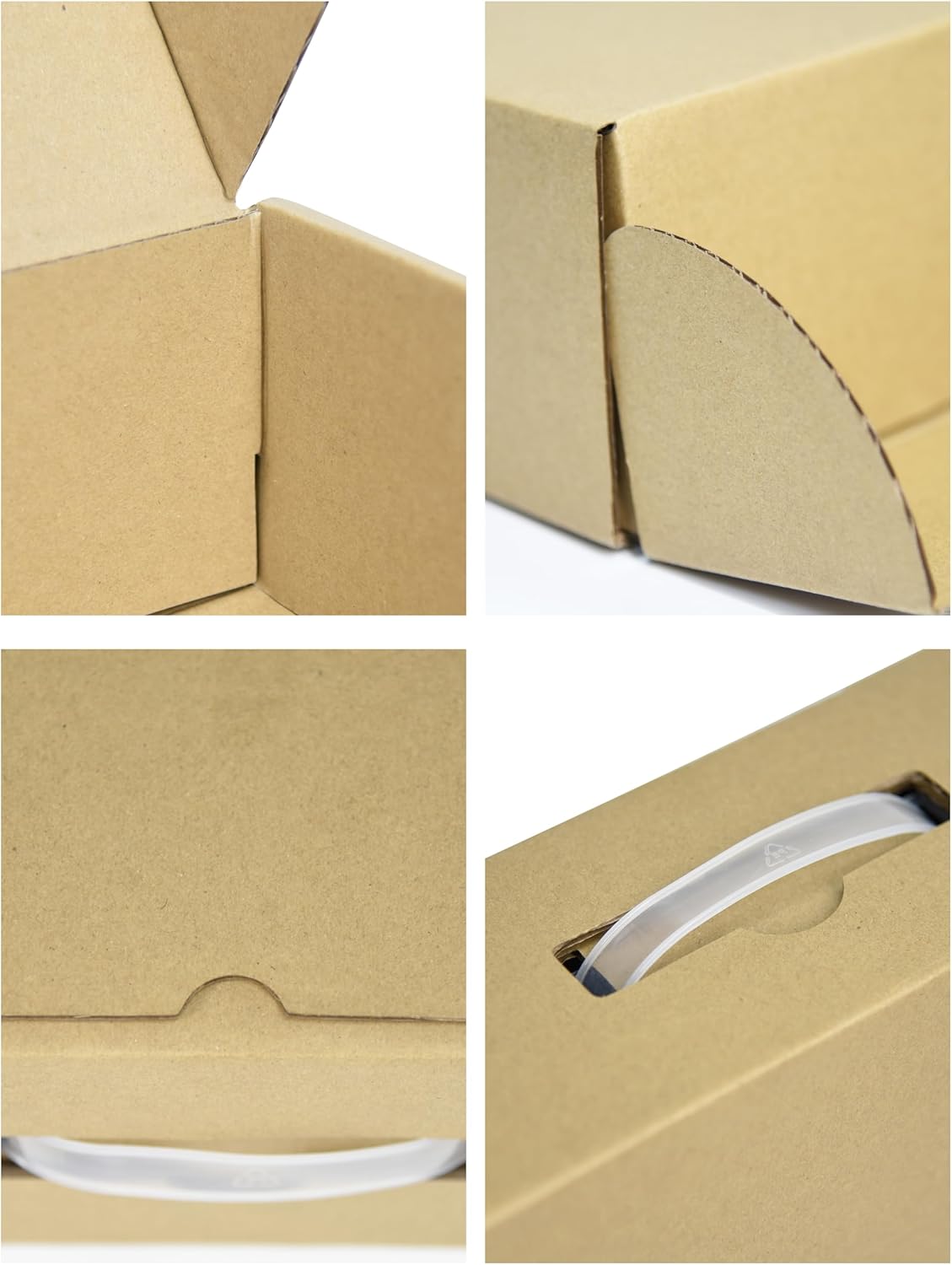Detalle 2 de ALASHI laptop shipping box with protection foam (up to 17.3-inch), cardboard secure mailer in brown