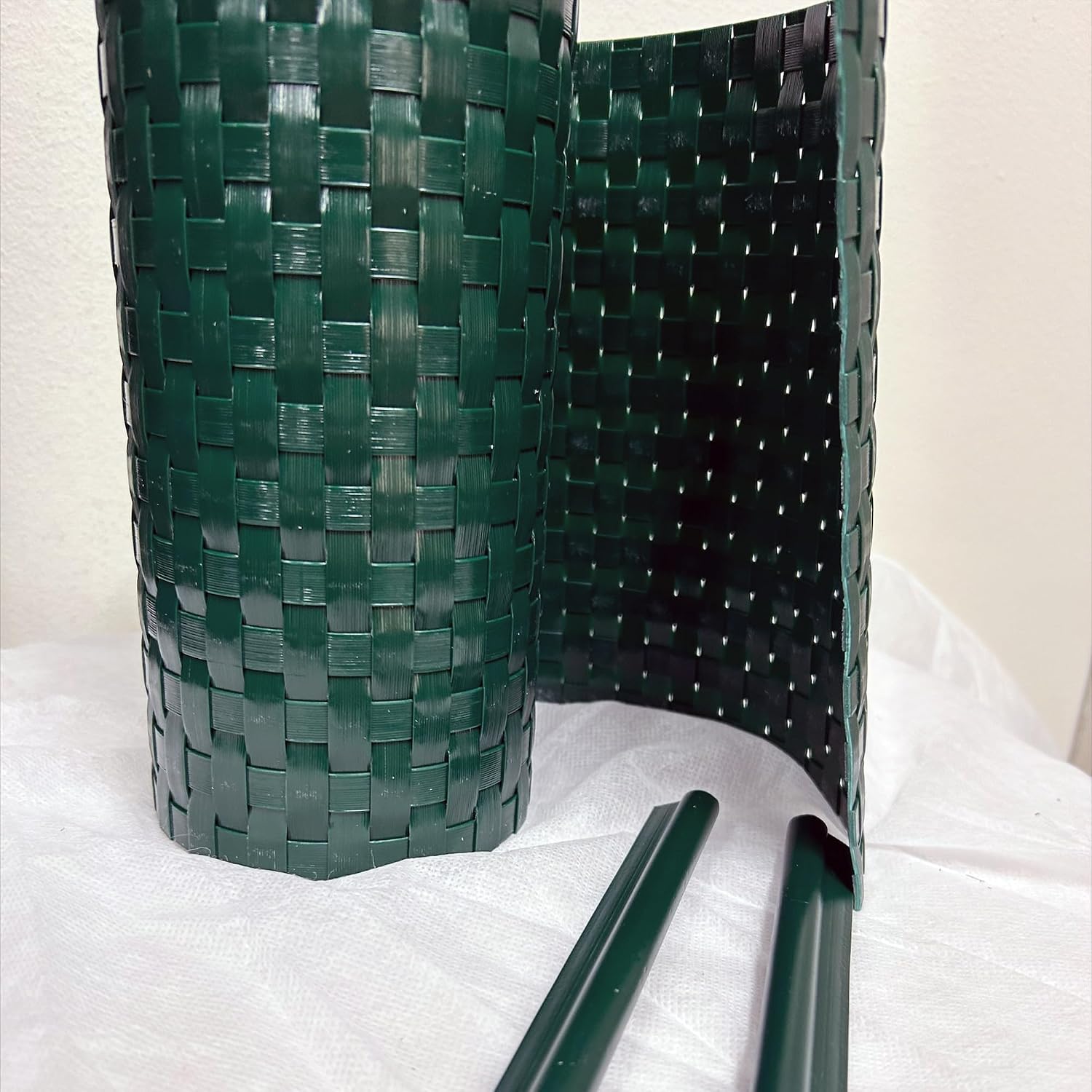 Thumbnail 3 de TENAX Flexi strisce frangivista in HDPE 19 cm x 205 cm verde con 2 clip