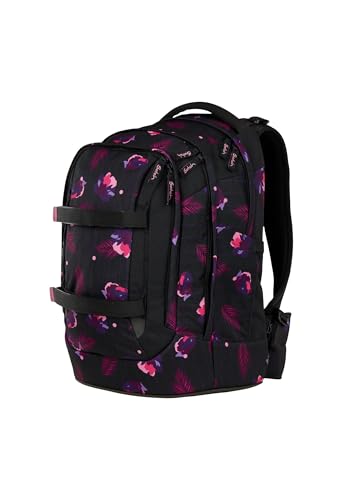 Detalle 2 de Satch Schulrucksack Pack Mystic Nights – Lila: Viel Platz, flexible Einstellung und nachhaltige Produktion