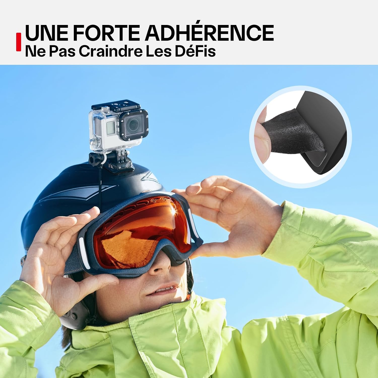 Detalle 2 de FIXCHORD Tampons de ruban adhésif double face extra fort 70 mm (10 pièces) résistants à l’eau et à la chaleur