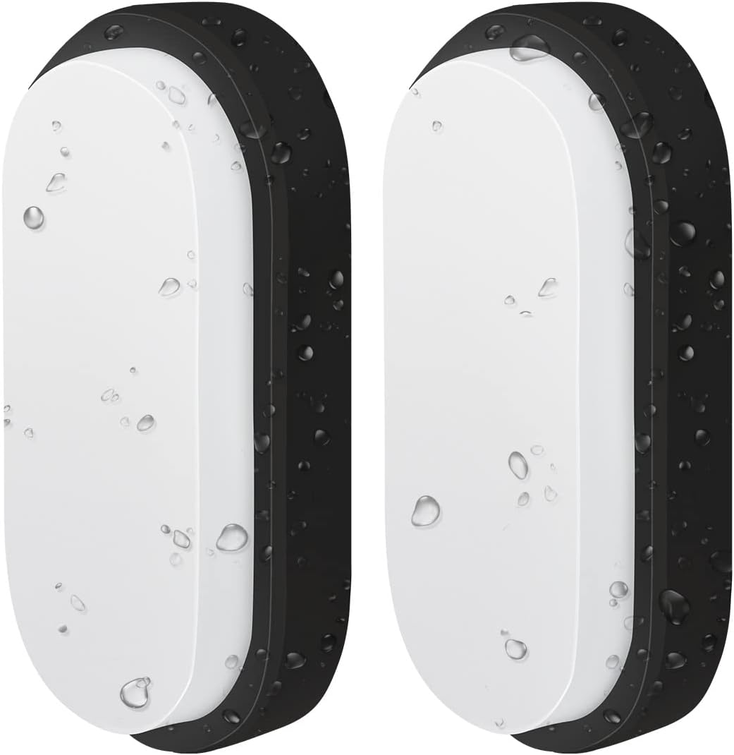 Detalle de ANWIO 14W Oval Outdoor Bulkhead Light, 980lm