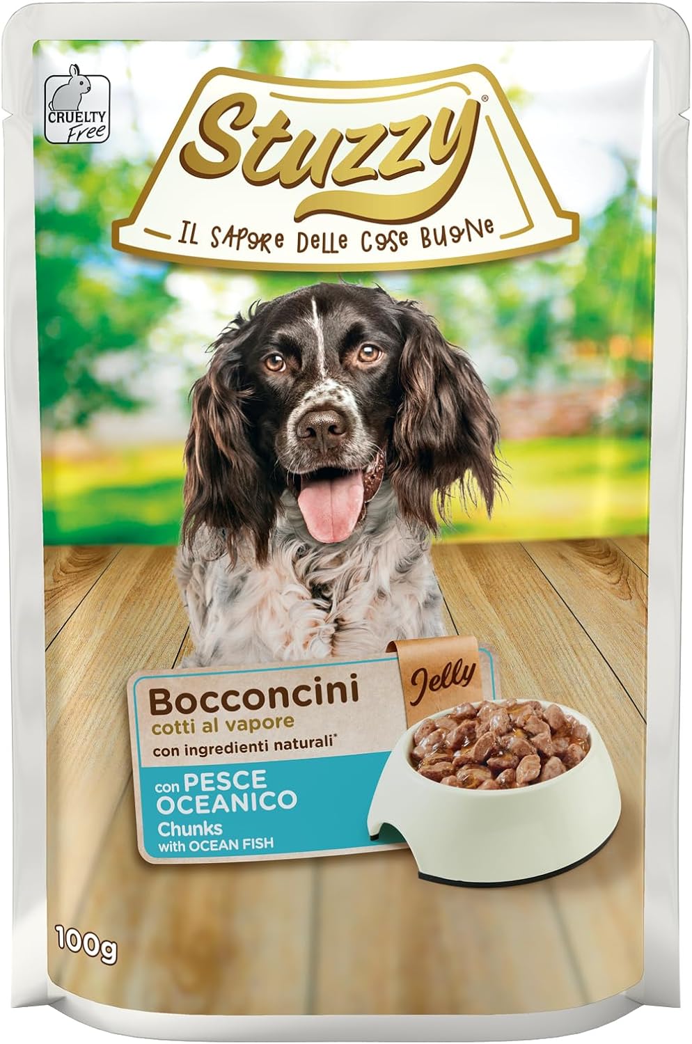 Detalle de Stuzzy Cibo Umido per Cani con Manzo in Gelatina in Busta – 24 x 100 g