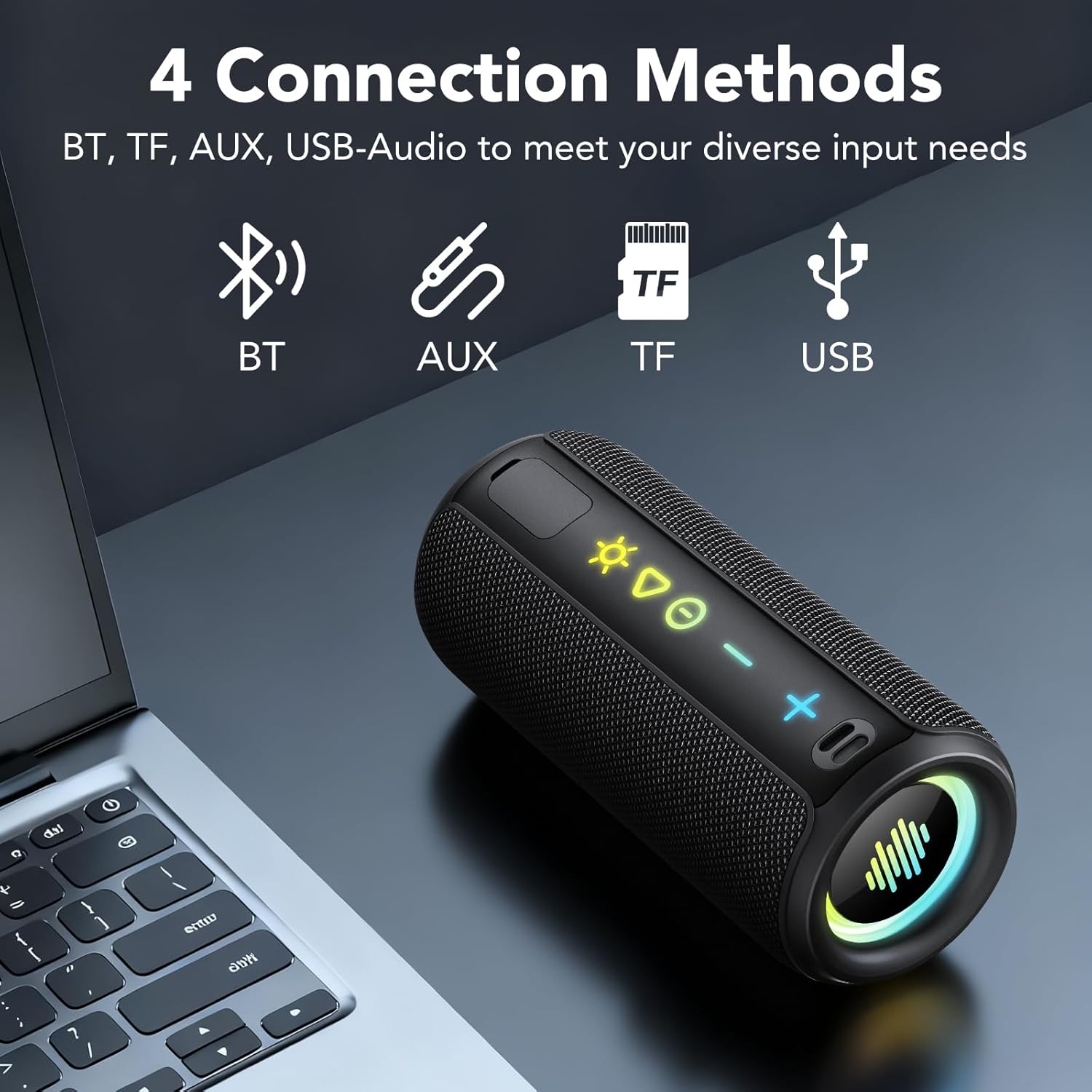 Thumbnail 5 de TIMU Bluetooth Speaker Portable Wireless with 360° Stereo, 30W, 30H Battery and IPX7 for Outdoors