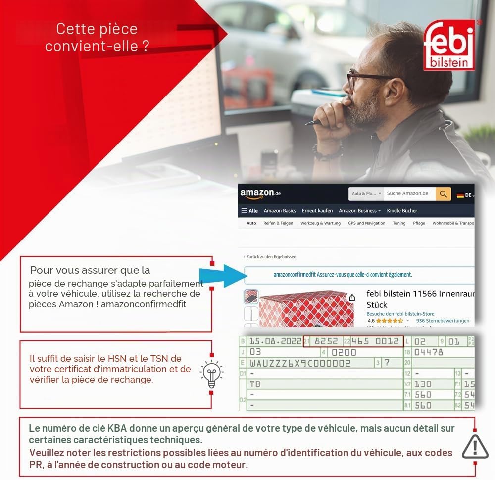 Detalle 2 de Febi Bilstein 28601 entretoise stabilisateur 263