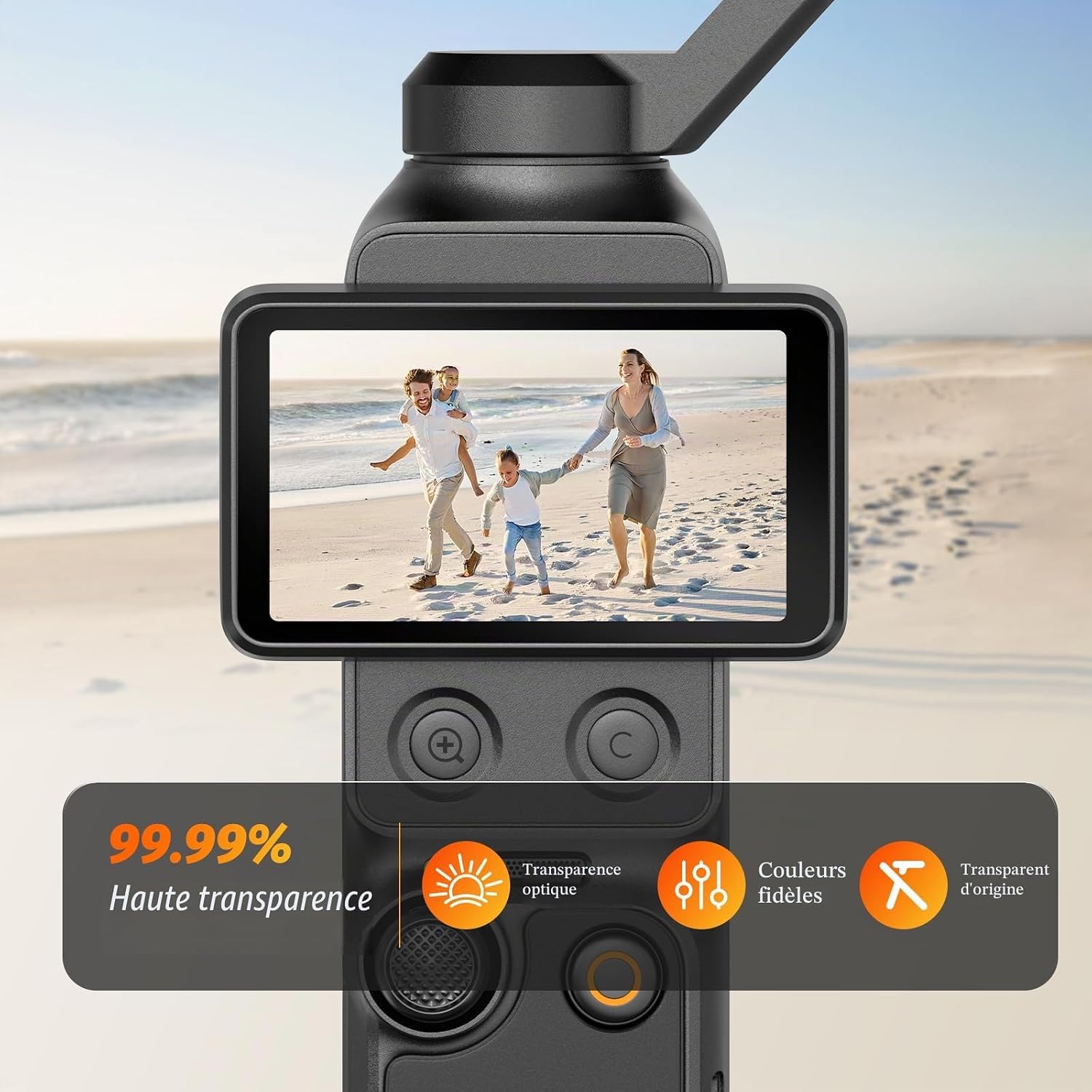 Thumbnail 6 de AMAZEAR displaybeschermers voor DJI Osmo Pocket 4 Pro en Osmo Mobile 8P, 9H-glas