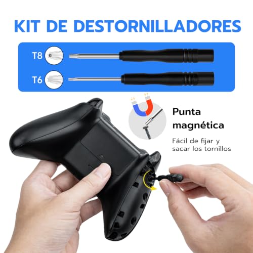 Thumbnail 5 de Mcbazel Botones de Repuesto LB/RB/LT/RT para Xbox Series X/S – Kit completo con destornilladores T6/T8