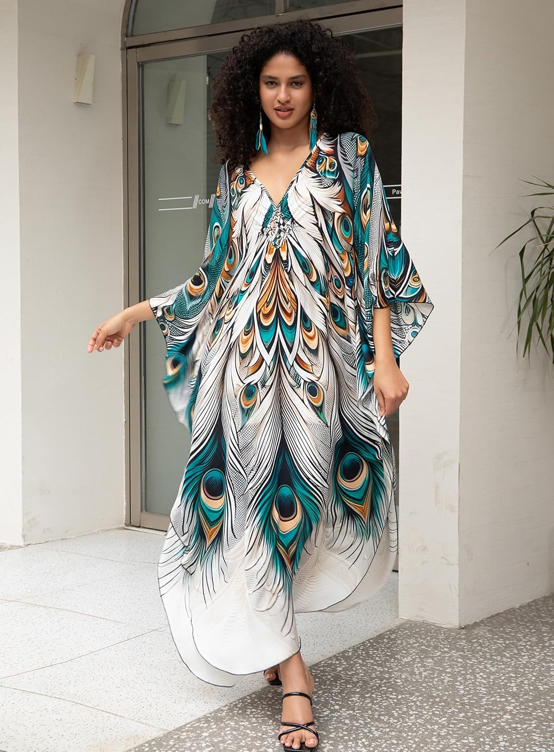 Detalle 2 de Yanziliu Kaftan Dress 57in Bust