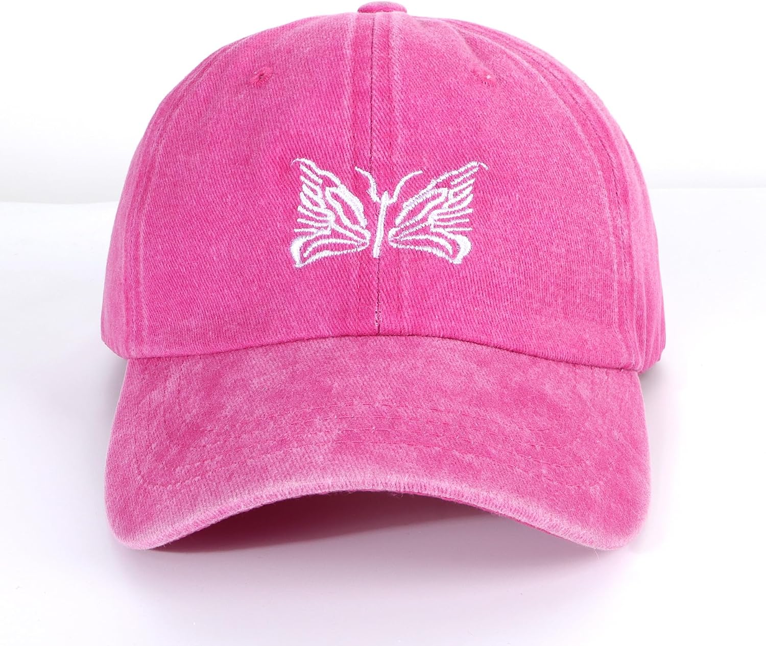 Thumbnail 5 de HeyCaps Women's Baseball Cap with Butterfly Embroidery and Ponytail Hole