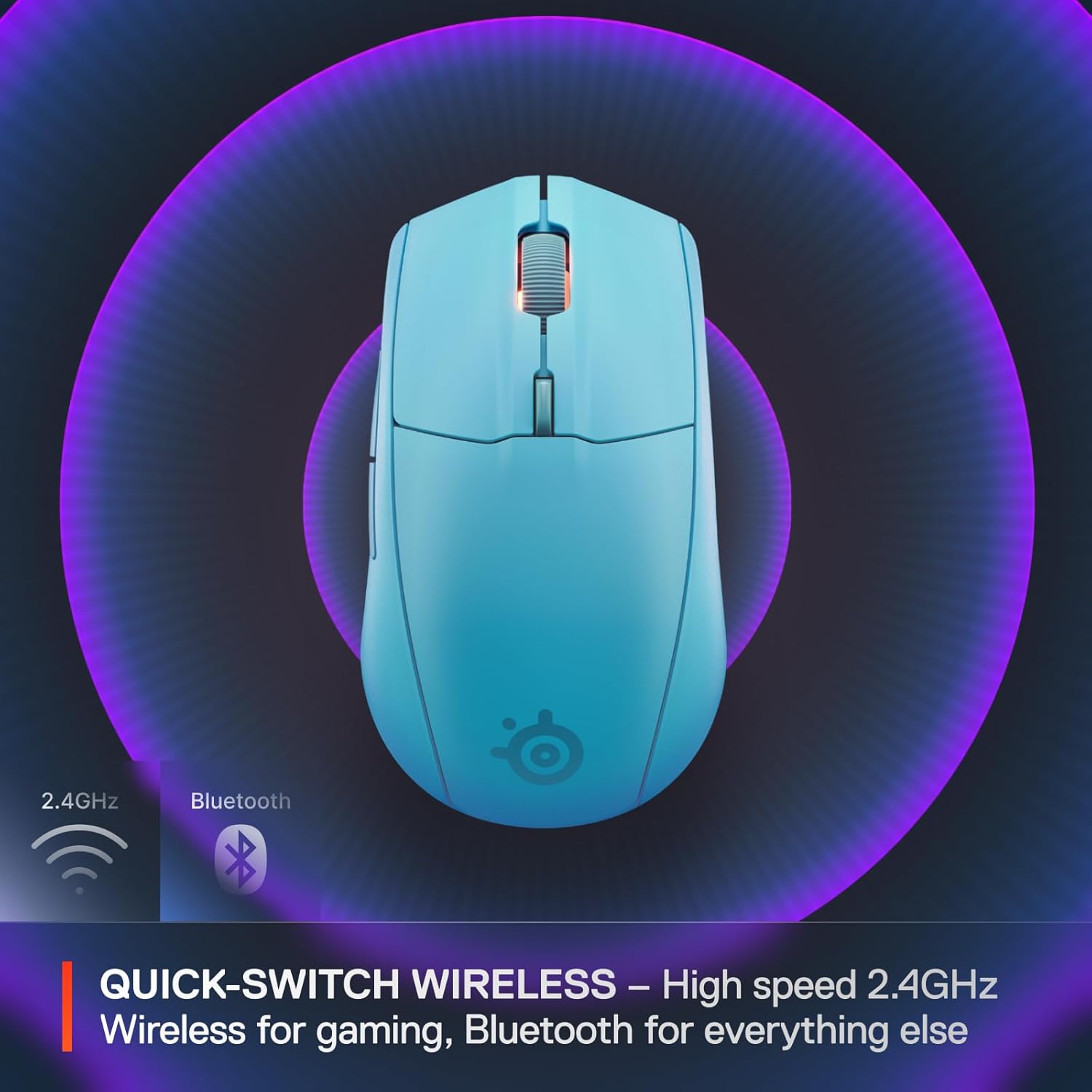 Thumbnail 2 de SteelSeries Rival 3 Wireless Gen 2 Gaming Mouse (2.4GHz & Bluetooth) with TrueMove Air 18K Sensor