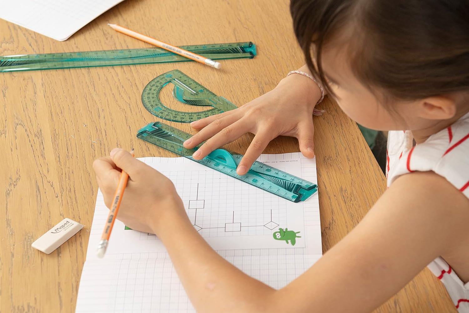 Detalle 2 de Maped Doppio decimetro infrangibile Blu — righello trasparente resistente agli urti