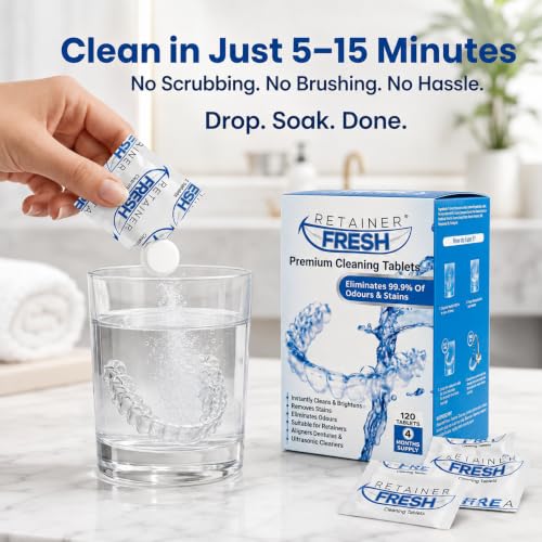 Thumbnail 5 de Retainer Fresh Retainer Cleaner Tablets 120 Tablets – Minty Fresh, 4-Month Supply