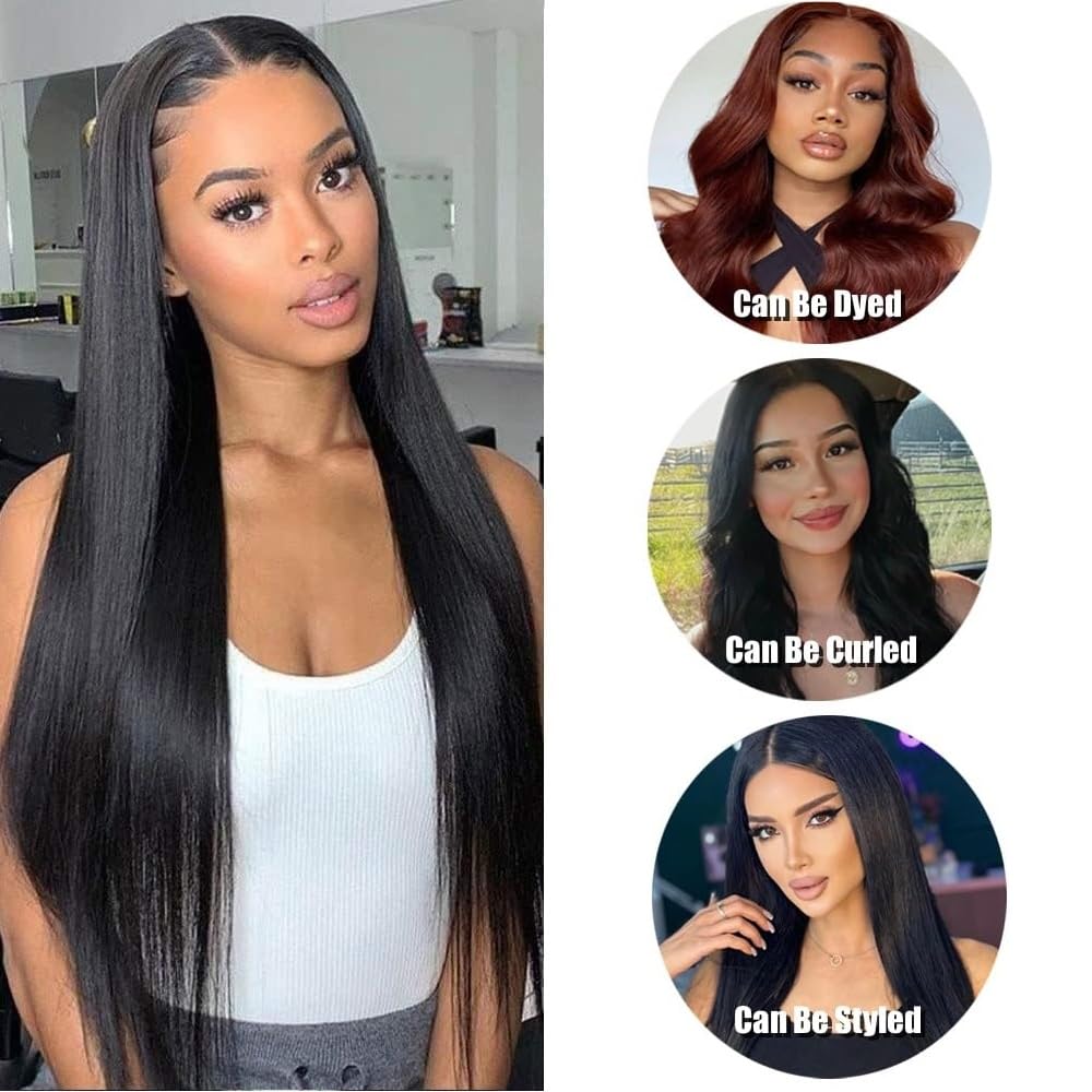 Thumbnail 6 de Straight Bundles Human Hair 16-Inch Brazilian Straight Hair Bundles (16/16/16) — 100% Unprocessed Virgin Hair Weave