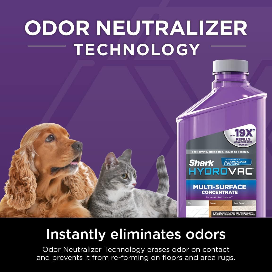 Detalle 1 de Shark WD200C HydroVac Cordless Pro 3-in-1 Vacuum Mop, Dark Lilac