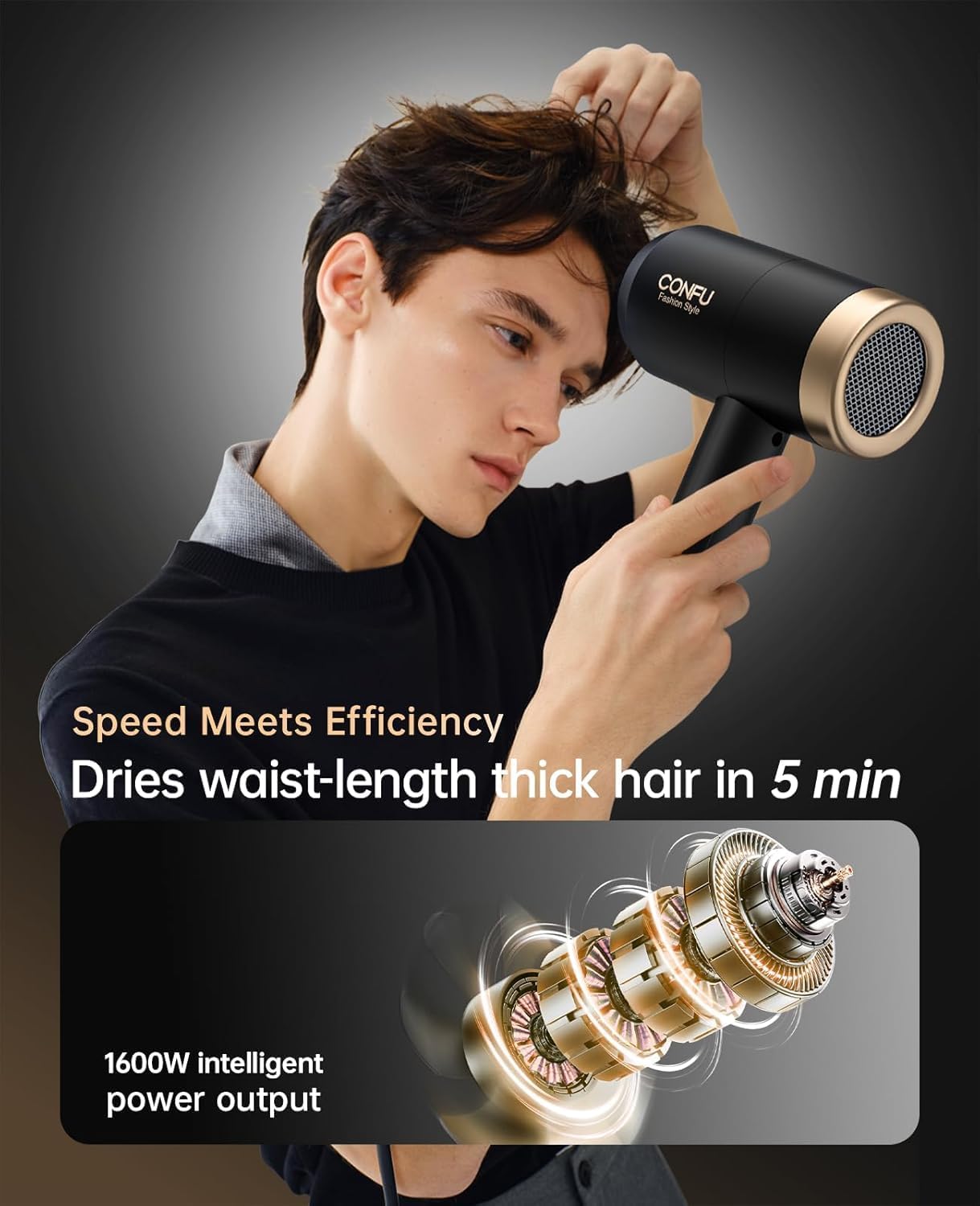 Detalle 2 de CONFU 21000PRM Hair Dryer 1600W