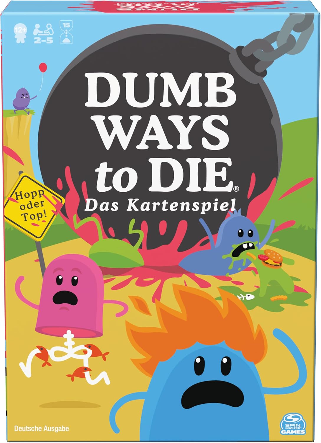 Detalle de Dumb Ways to Die – rasant-gemeines Kartenspiel (deutsche Ausgabe) von Spin Master Games