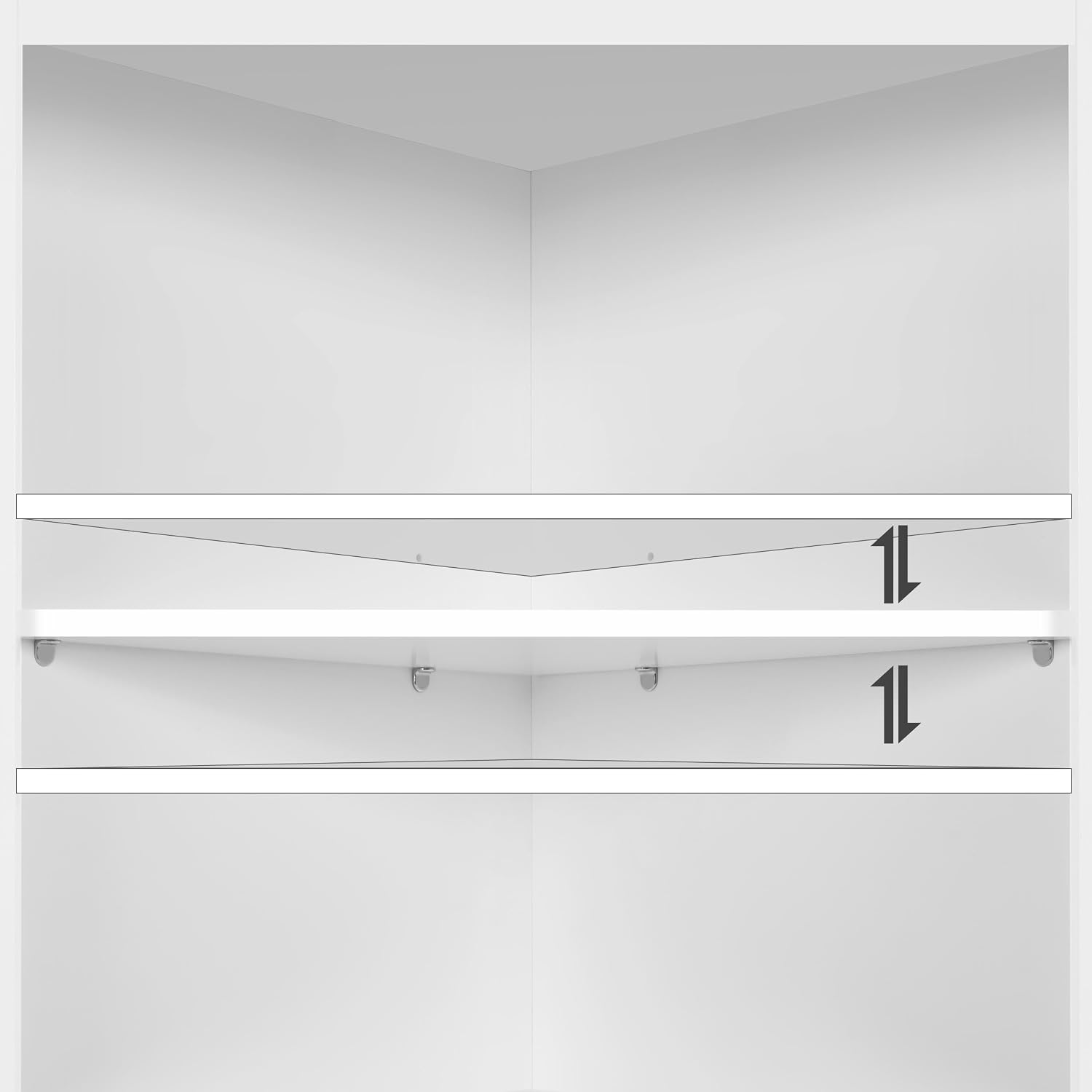 Thumbnail 6 de Yaheetech Armadietto da Bagno a Colonna Alto in MDF FSC, 3 Ripiani Regolabili, Bianco