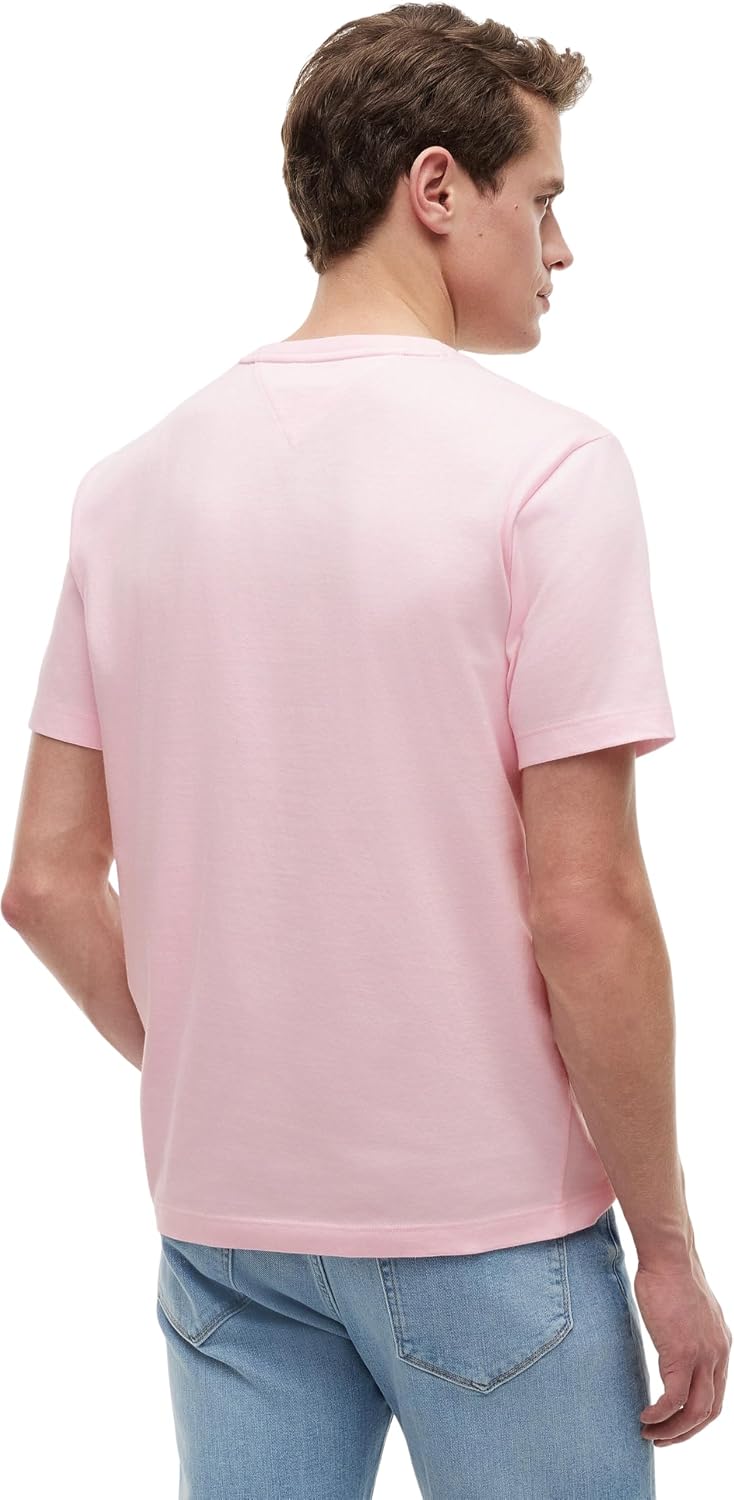 Detalle 2 de Tommy Hilfiger Herren T-Shirt Seasonal Solid Tee mit Rundhalsausschnitt (Kurzarm)