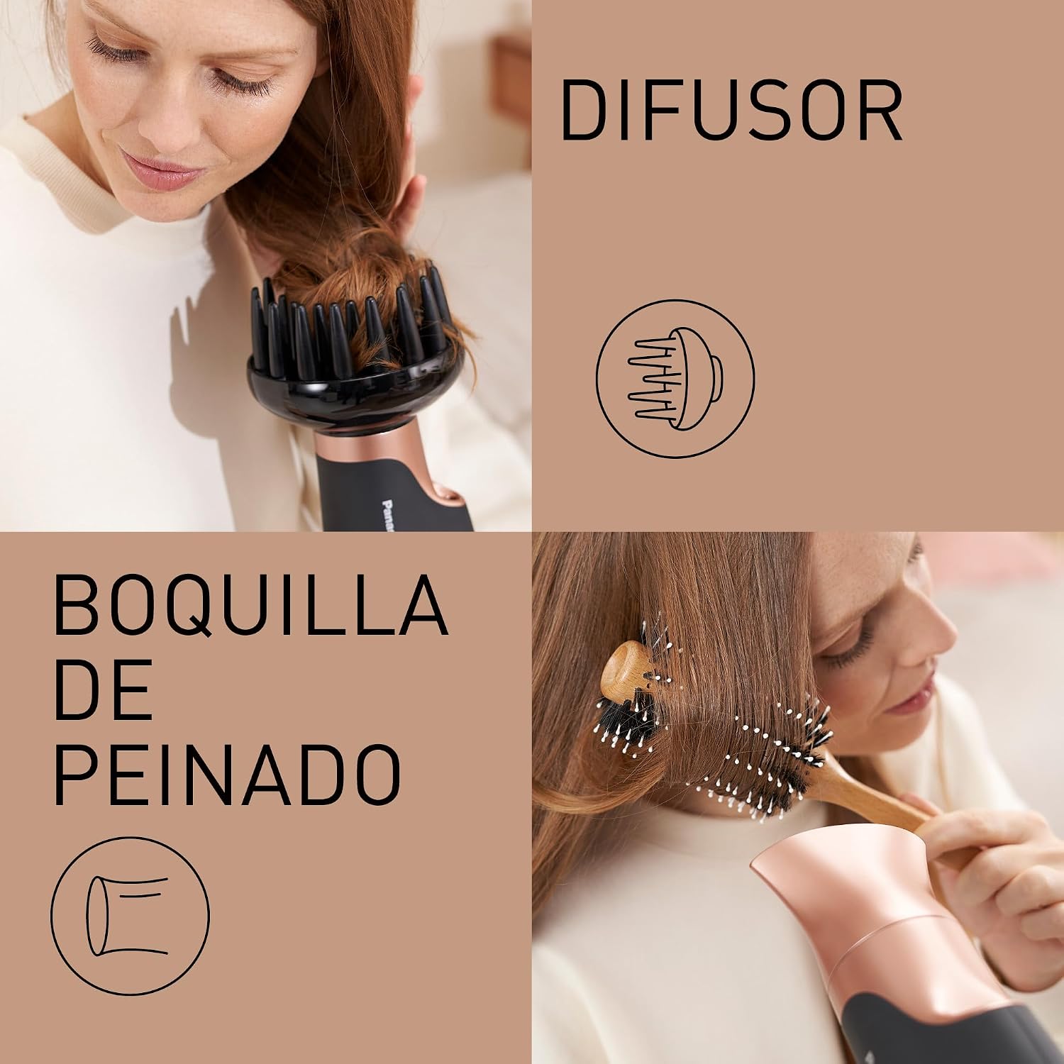 Detalle 1 de Panasonic EH-NA63CN825 - Secador nanoe, brillo y hidratación