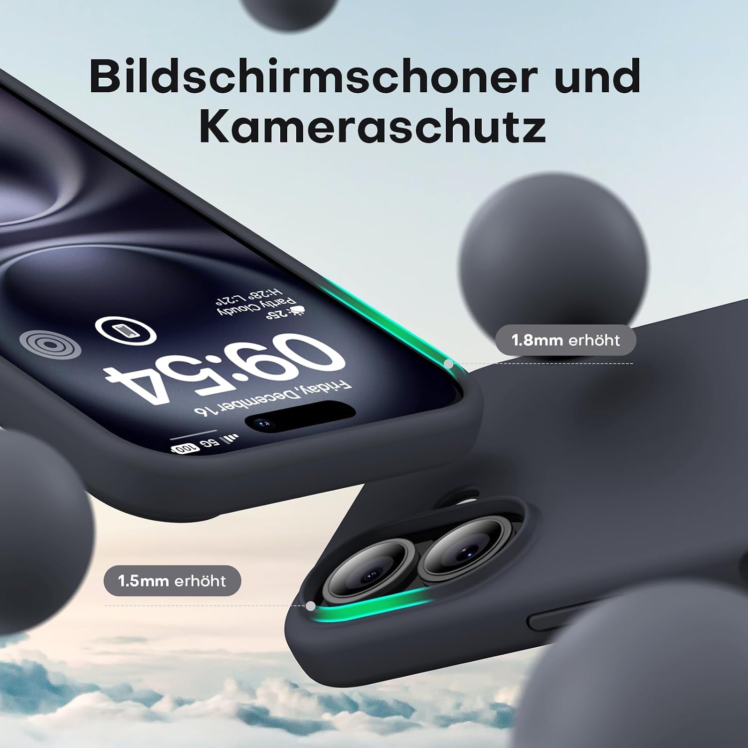 Thumbnail 2 de TOCOL iPhone 16 Hülle 6,1 Zoll