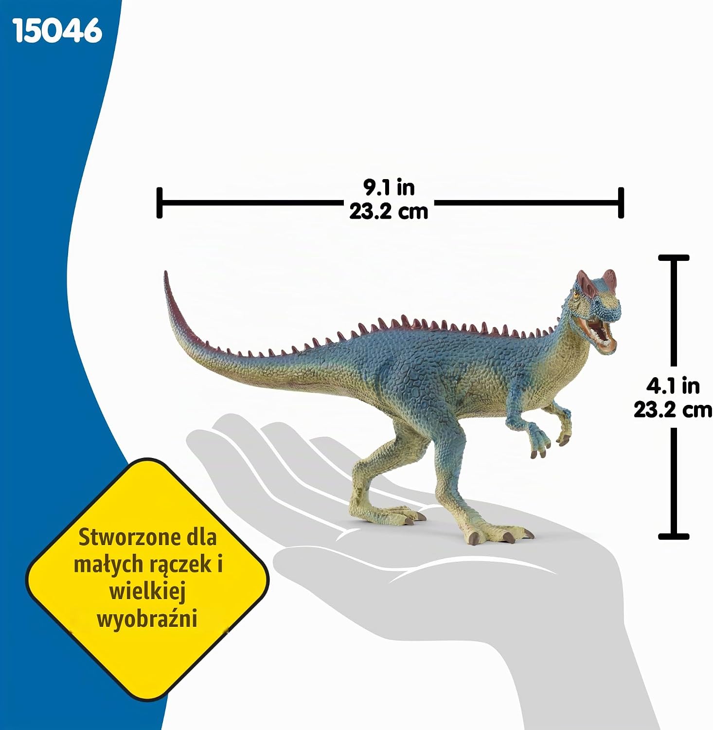 Thumbnail 3 de Schleich DINOSAURS 15046 – figurka dilofozaura z ruchomą szczęką, 8 × 23 × 11 cm