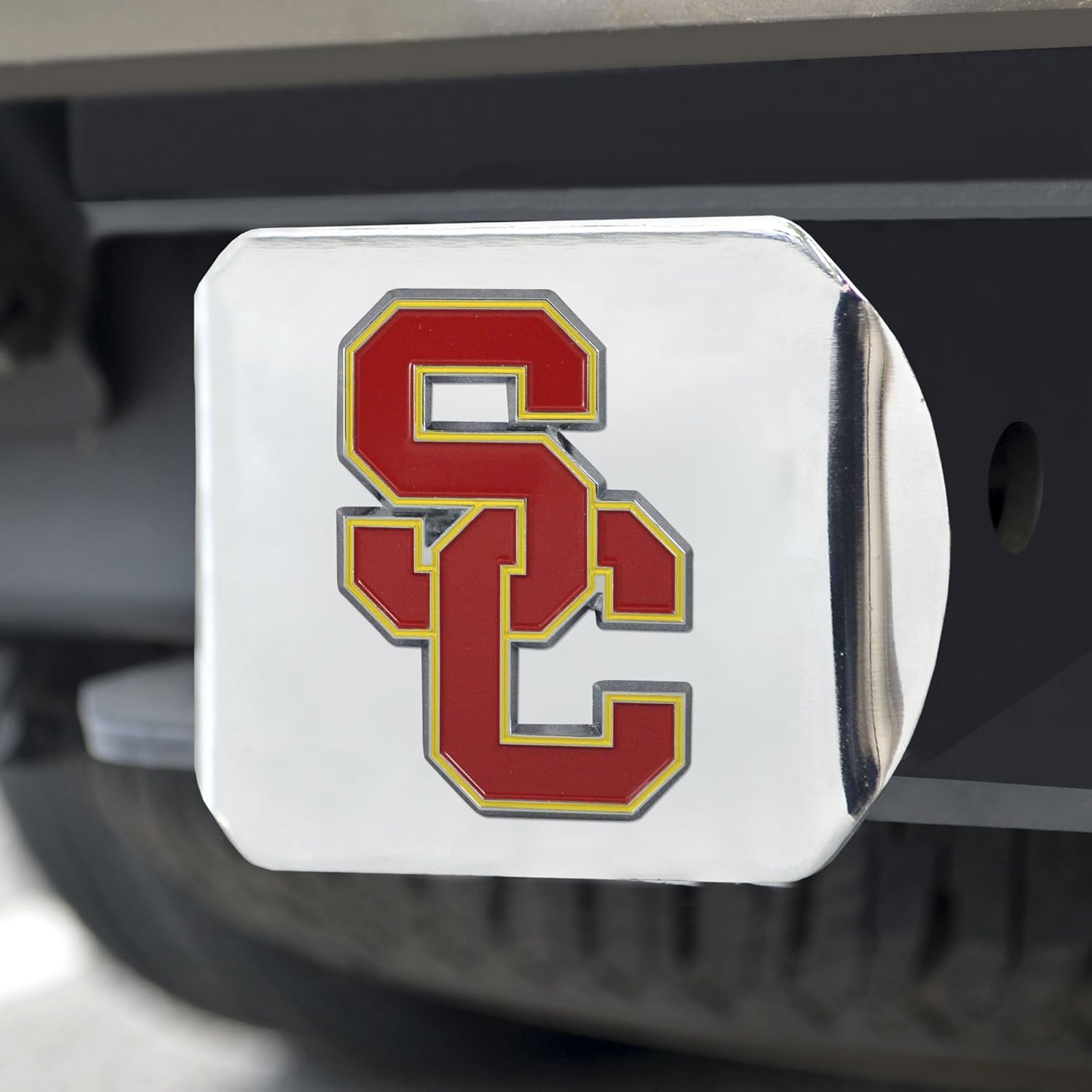Thumbnail 2 de FANMATS 22821 University of Southern California Hitch Cover with 3D Color Emblem