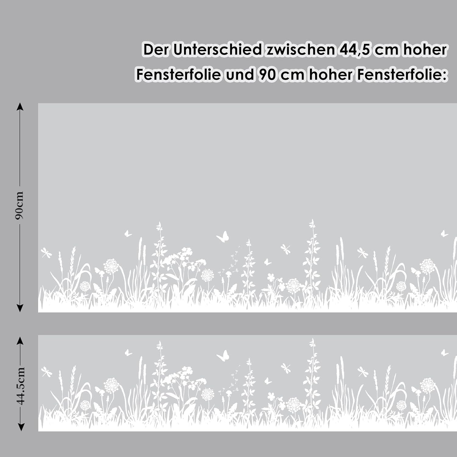 Detalle de dktie Fensterfolie Blickdicht – Milchglasoptik, wiederverwendbar, ohne Kleber 44,5 x 200 cm