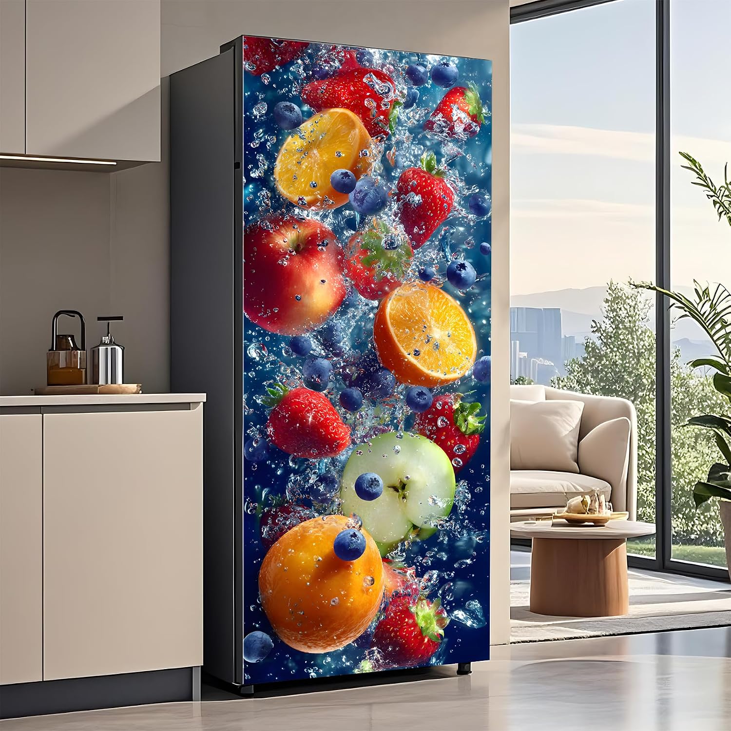 Thumbnail 4 de Refrigerator Door Cover 32.3" x 78.7
