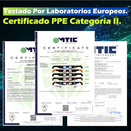Thumbnail 2 de QIWEI Gafas para eclipse solar QW-SOZ4 (pack de 4), certificadas EN ISO 12312-2