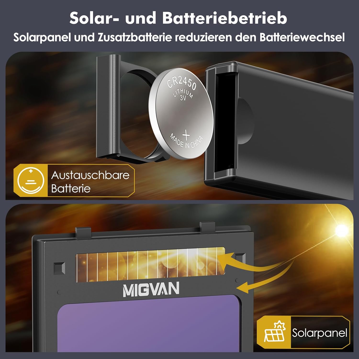 Thumbnail 3 de MIGVAN Schweißhelm 0,1 ms Automatik 🛠️