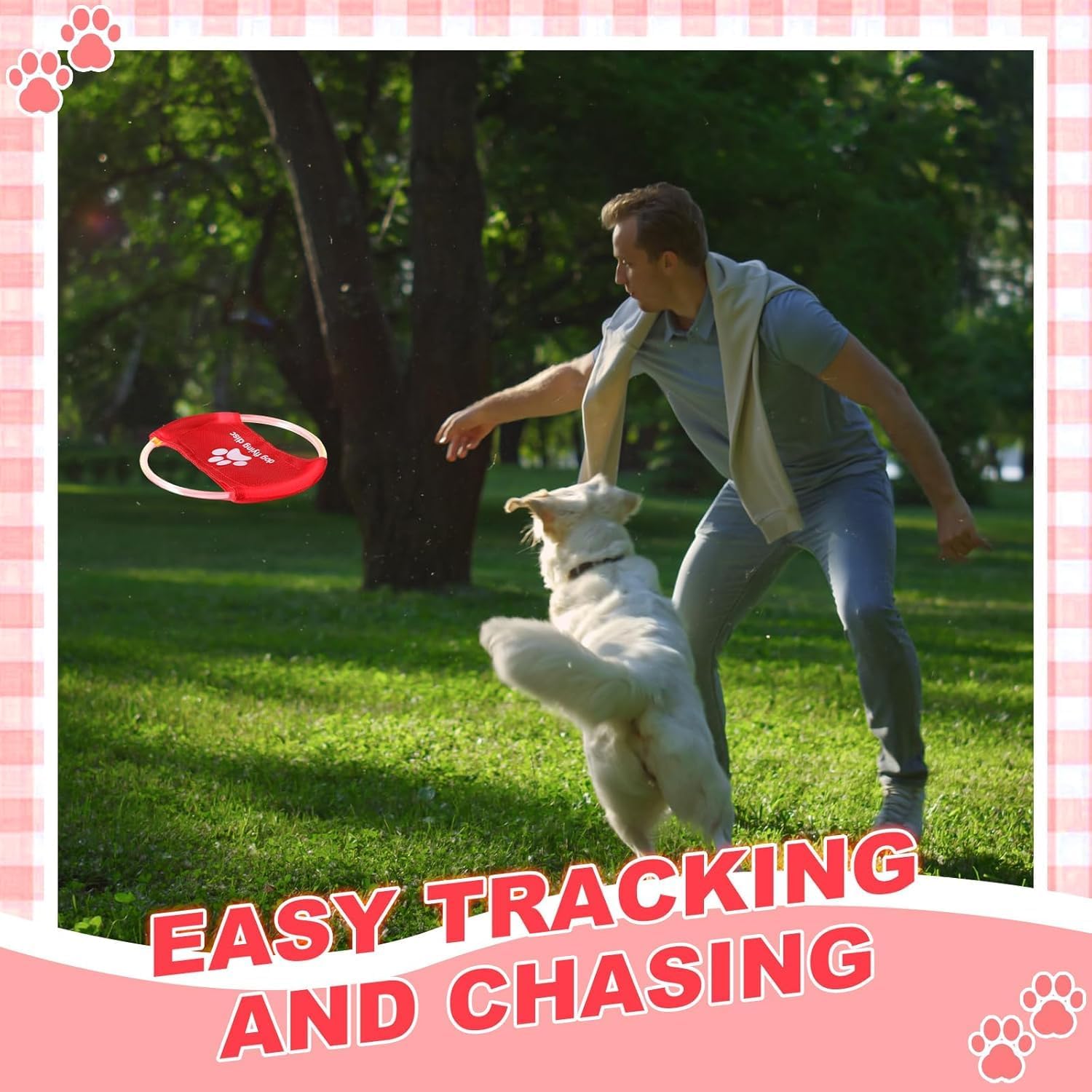 Detalle 2 de DoggKKin LED Rechargeable Dog Frisbee – Glowing Night Play Disc