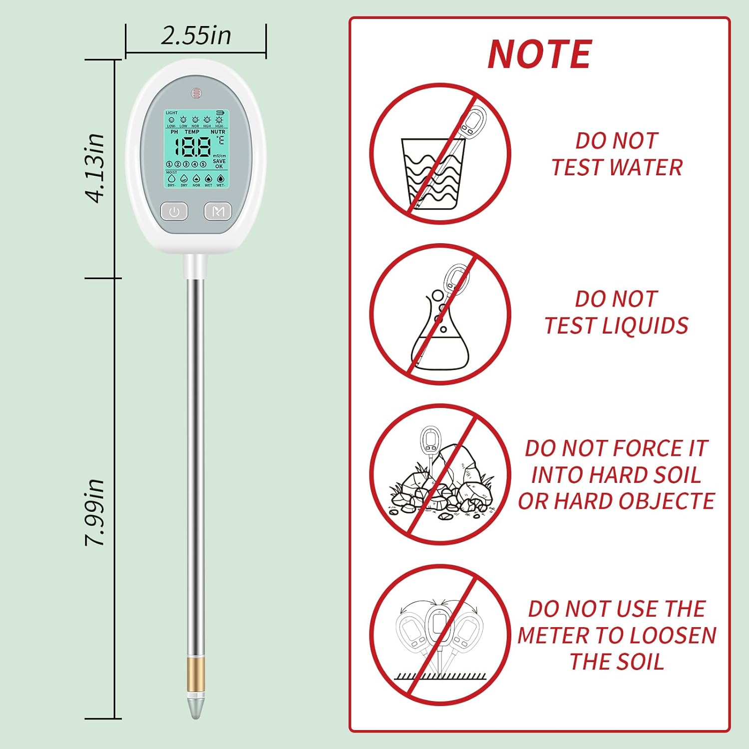 Thumbnail 5 de Landrip Medidor Humedad Plantas 5 en 1 🌱