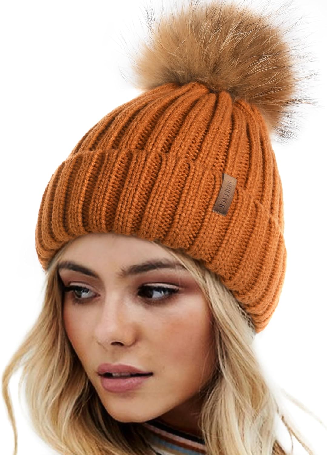 Detalle de FURTALK Women's Knit Beanie, Acrylic