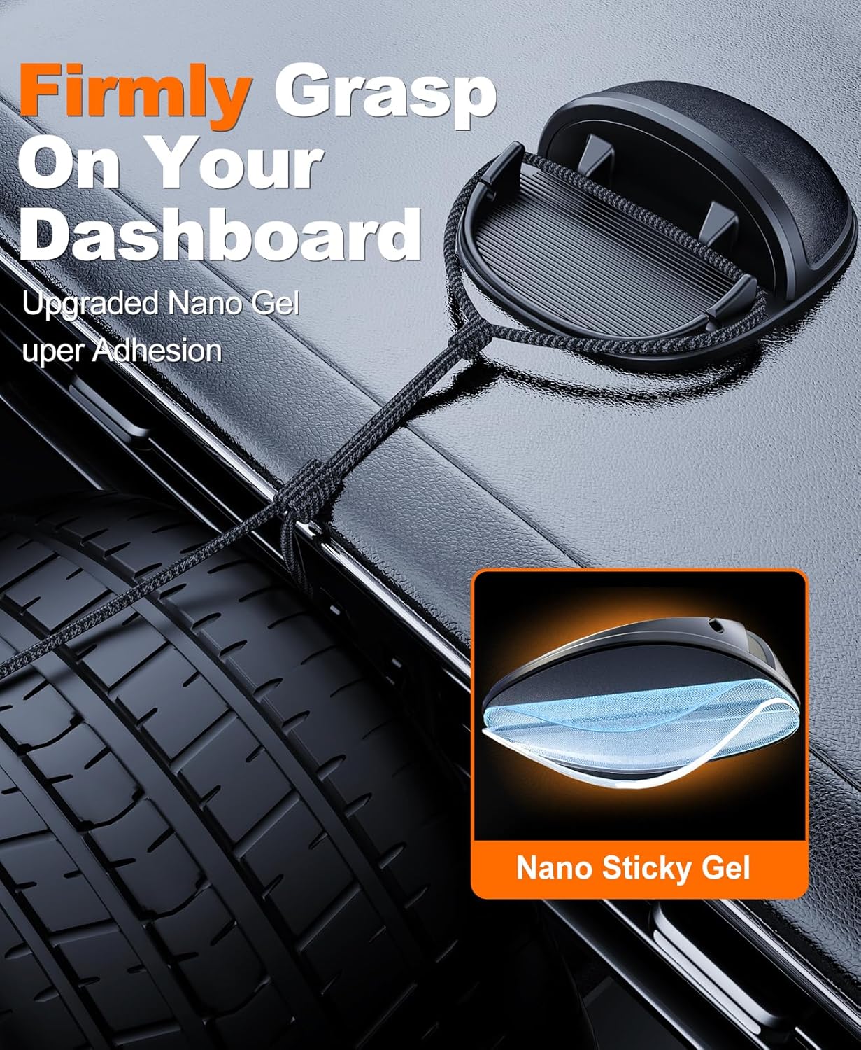 Detalle 2 de Beeasy Car Phone Holder for Dashboard