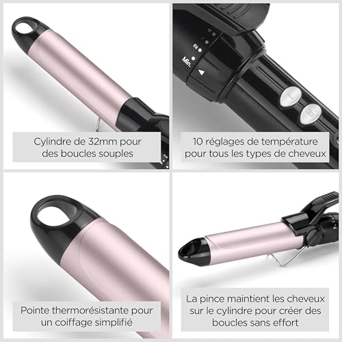 Thumbnail 3 de BaByliss Boucleur 32 mm - Cylindre Pro Satin Touch, C332E