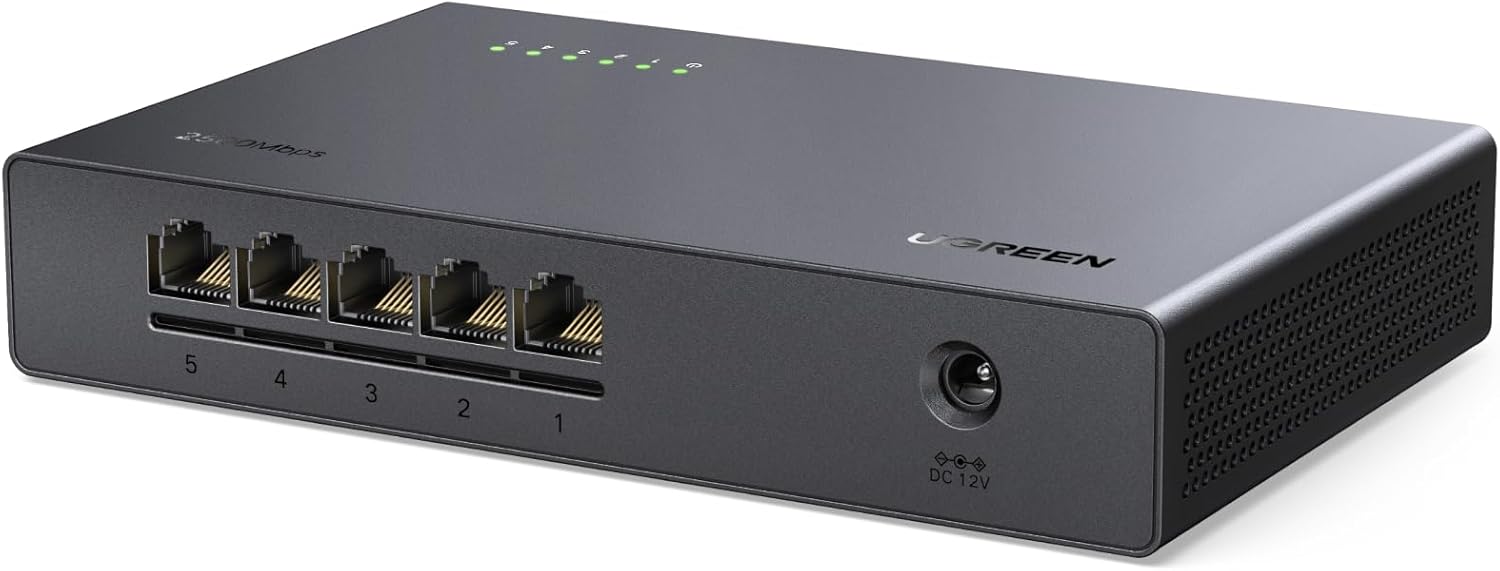 Detalle de UGREEN Switch Ethernet 5 Porte 2,5G