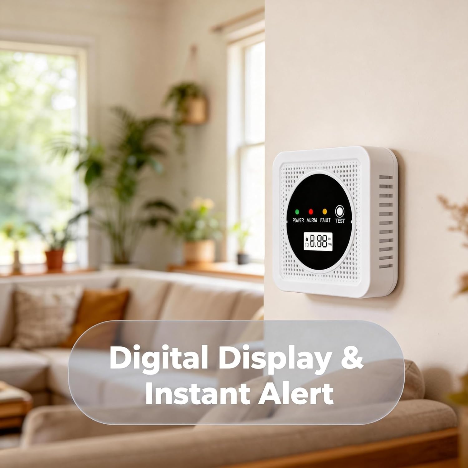 Thumbnail 1 de 2 Packs Smoke and Carbon Monoxide Alarm with Dual Sensor and Digital Display
