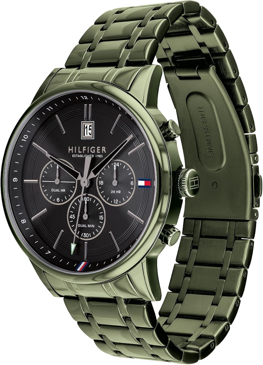 Thumbnail 1 de Tommy Hilfiger Multi Zifferblatt Quarz Uhr für Herren – Edelstahl- oder Lederarmband