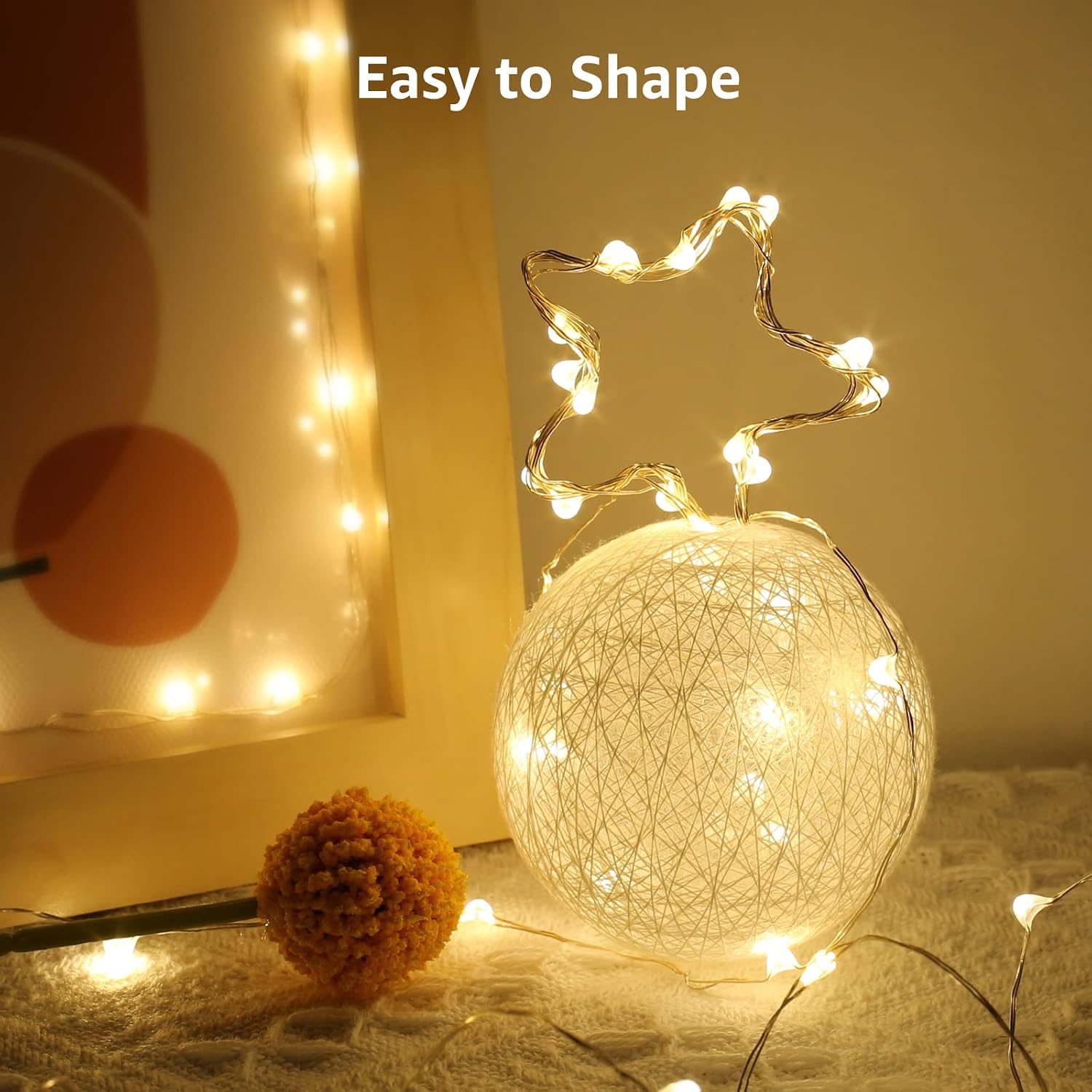 Detalle de LE Battery Fairy Lights – 1m 20 warm white LEDs (pack of 8) on CR2032 for mini displays