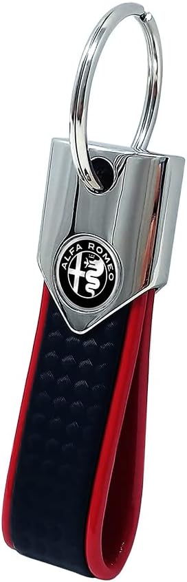 Detalle 2 de Portachiavi Elite Alfisti 4R Quattroerre.it – Carbon Argento Olografico con Logo Alfa