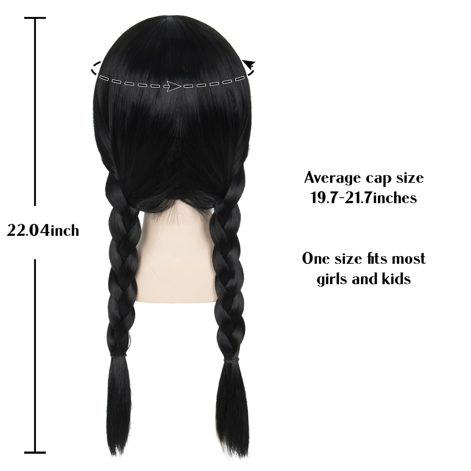 Detalle de Miss U Hair Braided Wig with Bangs, Black