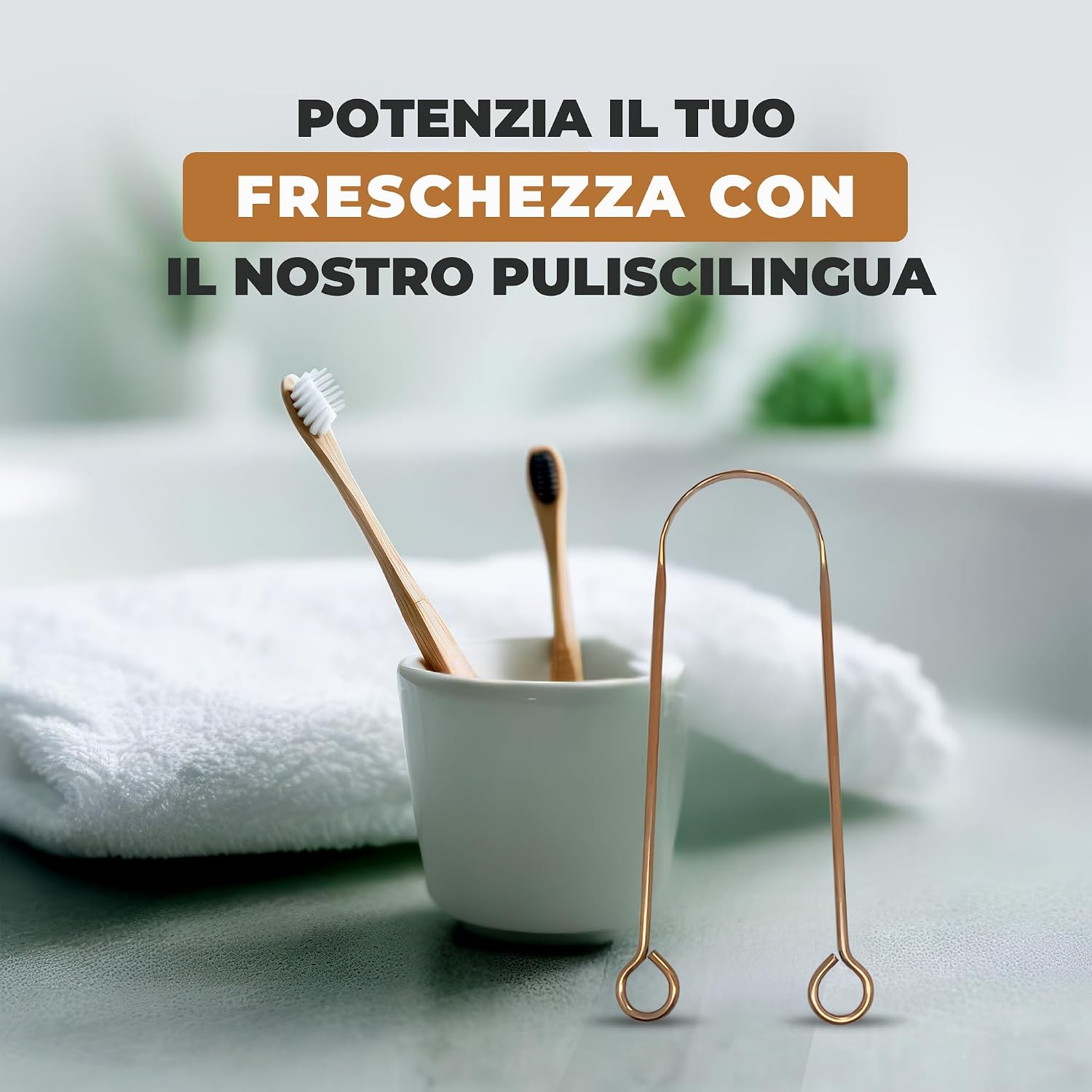 Detalle de HOKIN raschietto per lingua in rame 100%
