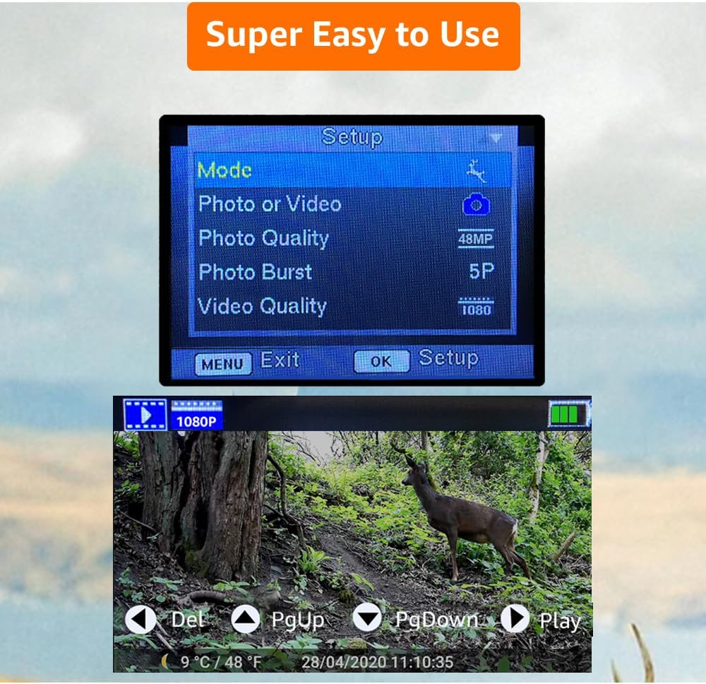 Thumbnail 5 de GardePro A3S Trail Camera 64MP, 1296P